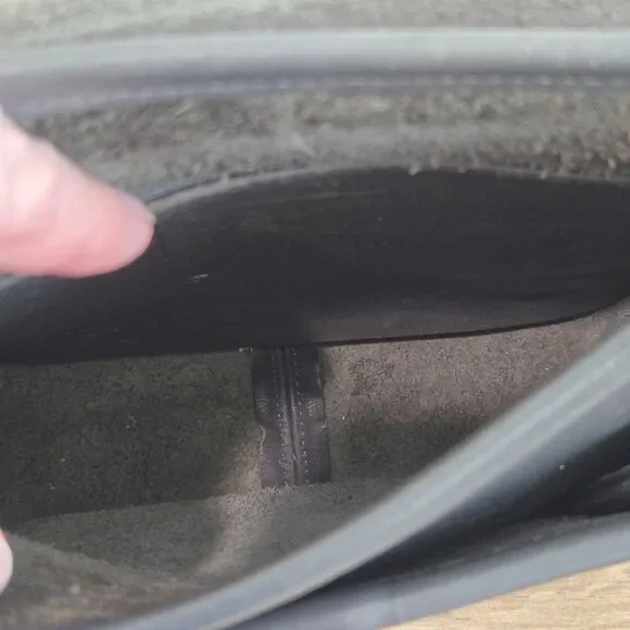 Coach 9145 Legacy Flap Crossbody Shoulder Bag Dark Gray Leather Vintage Purse - Picture 13 of 16